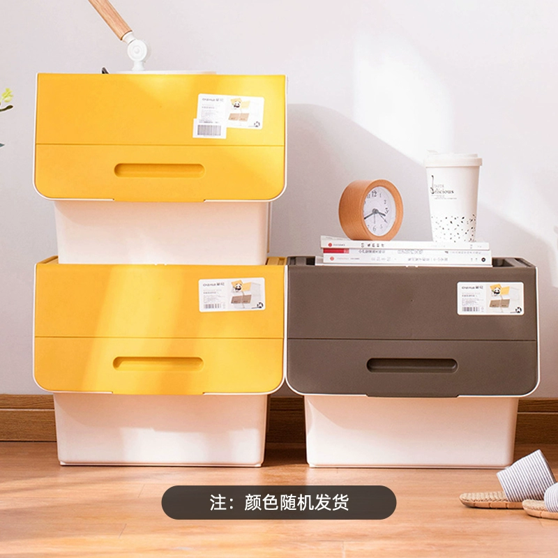 茶花 大号斜翻盖收纳箱 34L*3个 74.55元包邮（返10元猫超卡后） 值值值-买手聚集的地方
