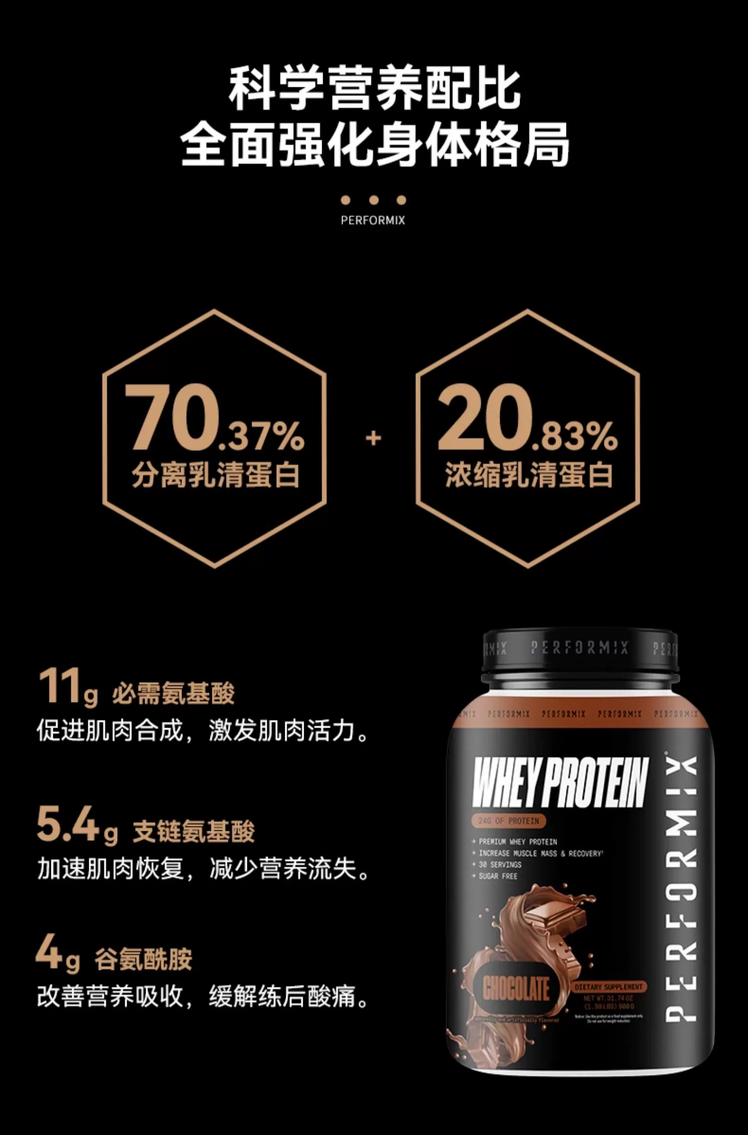 美国原装进口，Performix 普魅 乳清蛋白粉900g 两种口味 赠摇摇杯 169元包邮包税 值值值-买手聚集的地方
