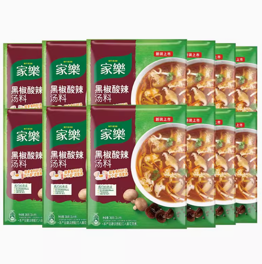 家乐 黑椒酸辣汤 汤料速食调料包 36g*12袋 26.6元包邮 值值值-买手聚集的地方