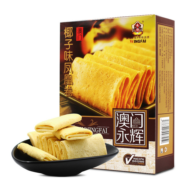 白菜！澳门永辉 酥脆椰子味凤凰卷 200g 新低5.28元包邮（返2元猫超卡） 值值值-买手聚集的地方