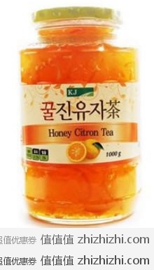 韩国KJ  原装进口蜂蜜柚子茶 1000g/瓶  当当网价格￥39.9包邮
