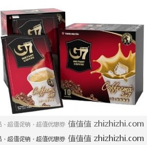G7 中原3合1速溶咖啡 16g*10  亚马逊价格￥14.5包邮