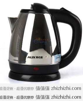 奥克斯 AUX AUX-12A15 不锈钢电水壶 1.5L 飞虎乐购网购价格￥39