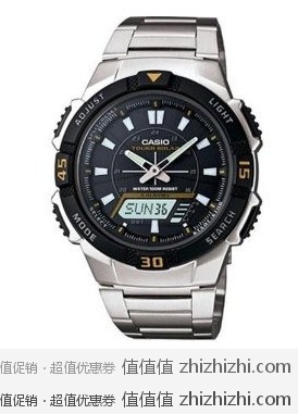 卡西欧CASIO 超薄光动能手表AQS800WD-1EV, 美国亚马逊海购到手仅约￥250元
