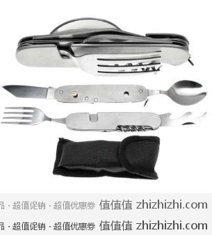 畅销榜第一！SE 不锈钢餐具六合一旅行套装 KC5006S美国亚马逊历史最低价人民币28元
