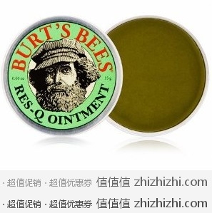 宝宝最爱，全家都用！明星产品Burt's Bees Res-Q Ointment小蜜蜂紫草膏3只，美国亚马逊仅＄14.77