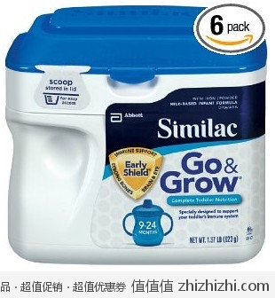 美国Abbott雅培Similac奶粉1段 2段，6罐一箱最低＄119.87（到手每罐￥172）详细见值值值内文