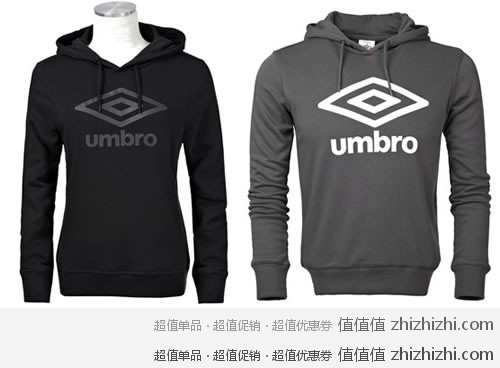 茵宝umbro 连帽卫衣 男款/女款 京东商城价格99元一件 包邮