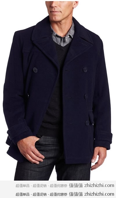 Tommy Hilfiger男式羊毛外套 美国亚马逊价格66.99美元（到手约447元）