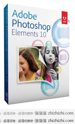 正版Photoshop Elements 10（Windows/Mac） 美国亚马逊价格49.99美元（约315元）