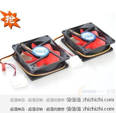pccooler 超频三 显卡伴侣V8 红色 新蛋网价格29元 