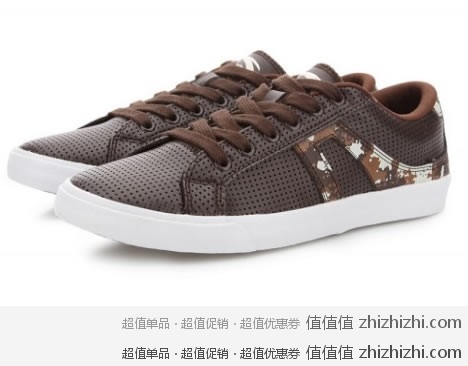 安踏 深棕/纯棕/浅棕灰 男 硫化鞋 61122908-2 拍鞋网价格119元 包邮