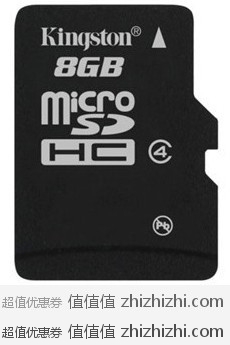 金士顿KingSton天猫旗舰店 8G TF卡 MicroSD卡 ￥29全国包邮