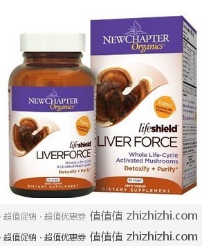 新章New Chapter生命盾系列护肝配方Lifeshield® Liver Force® 排毒净化60粒/瓶，Amazon最低＄17.05（￥108）