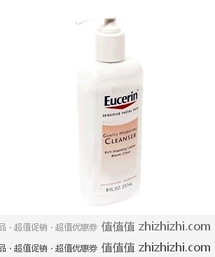 Eucerin优色林 敏感肌肤温和保湿洁面乳237ml*4瓶 美国亚马逊S&S后价格$19.17 