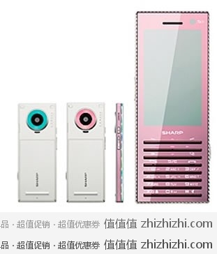 500万像素拍照手机 Sharp 夏普 SH5018C GSM手机 粉色 易迅网上海站（价格）298元