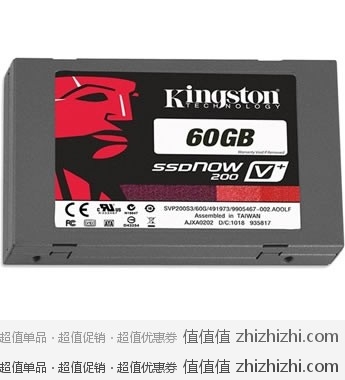 金士顿 kingston V+200系列 SATA3接口 60GB SSD固态硬盘（SVP200S3/60G） 京东商城价格￥599包邮