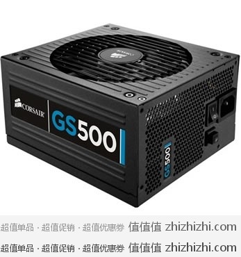 海盗船 CORSAIR GS500 高性能游戏电源 500W/80PLUS 京东商城价格￥459包邮