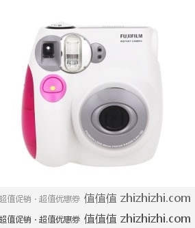 经典怀旧：富士（FUJIFILM）mini7s 一次成像相机（粉色） 高鸿商城价格359元