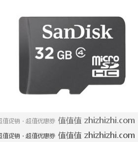 闪迪 Sandisk microSDHC Class4 32G TF卡 亚马逊中国￥179包邮
