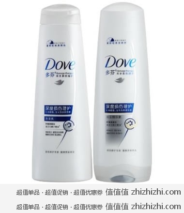 DOVE多芬深度损伤SP400ml+400ml护发素套装 亚马逊中国￥39包邮