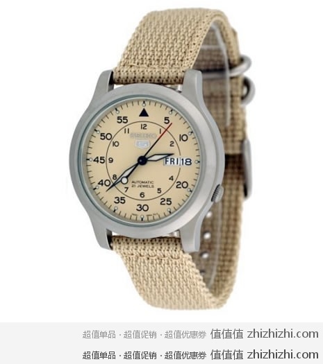 精工 Seiko 5系列男士机械腕表 美国亚马逊$70 海淘到手约￥491（不含税）