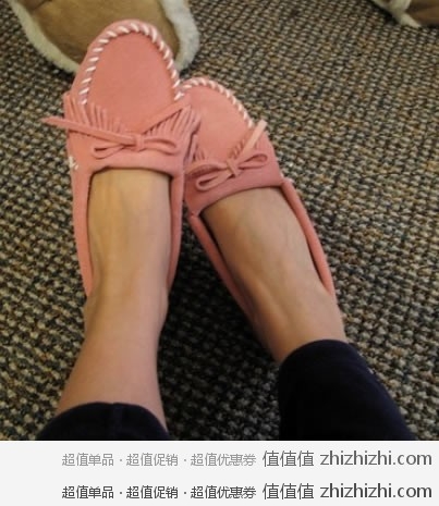 Minnetonka 迷你唐卡 女士 鹿皮鞋 美国亚马逊＄30 海淘成本约￥260