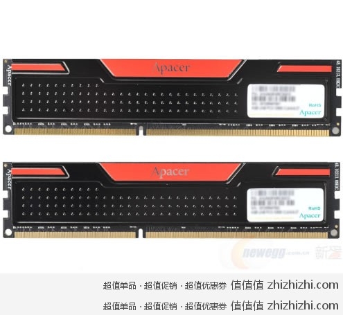 宇瞻 Apacer 黑豹玩家版 DDR3 1600 8G(2*4G) 台式机内存套装 新蛋网价格￥299包邮