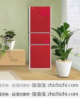 美的 Midea BCD-220TGSM冰箱（水墨红） 国美电器网上商城价格￥2399