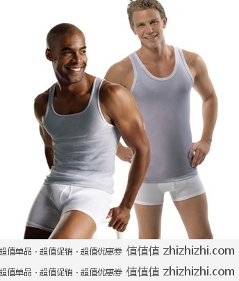 Hanes 恒适进口男式背心 超值特惠三件装 京东43元包邮