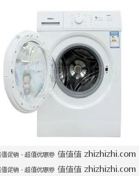 三洋 SANYO XQG60-F1029 6公斤 滚筒全自动洗衣机（月白色）亚马逊中国价格1898包邮（下单立减100，实付价格1798）