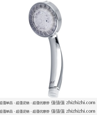 创新沐浴：德众卫浴 温控三变色 LED发光花洒头 DZ9007 京东商城价格49 包邮 