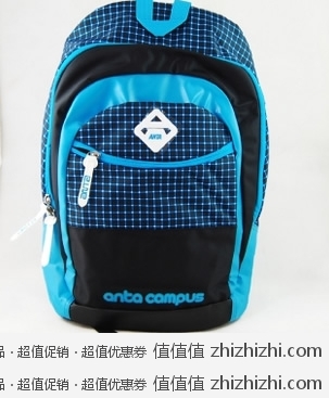 ANTA 安踏 生活系列 双肩背包 中性 19218155 蓝色/紫色 亚马逊中国价格67 包邮