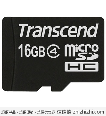创见（Transcend）16G MicroSDHC(TF)存储卡（Class4）京东商城特价39包邮