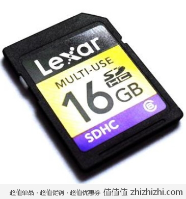 雷克沙 Lexar 16G CLASS6 SDHC 高速存储卡 京东商城价格49包邮