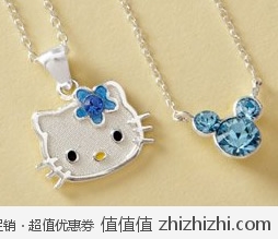 MYHABIT：生辰石项链 Hello kitty 造型和米老鼠造型 22美元封顶