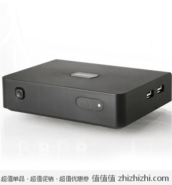 杰科（GIEC） GK-HD160 黑白精灵 1185方案高清播放器 典雅黑 京东商城价格199  赠送杰科HDMI 1.3高清线