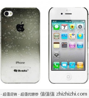 Benks 邦克仕 iPhone 4/4S magic strawberry 超薄水珠硬套 透黑/透红 易迅网上海站、湖北站价格29 