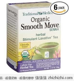 Traditional Medicinals 天然有机通便茶 6盒装 美国Amazon 15.2美元