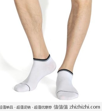 宝娜斯优质薄棉透气袜子运动男士船袜【混色10双装】均码 京东商城价格46.8 
