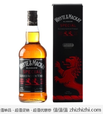 英国 WHYTEANDMACKAY 红狮苏格兰威士忌700ML 京东商城价格88 包邮