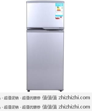 TCL BCD-118KA9 118升 两门 冰箱（银色） 京东商城999包邮