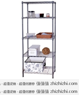 生活诚品金属五层收纳架CJM30060  京东商城99包邮
