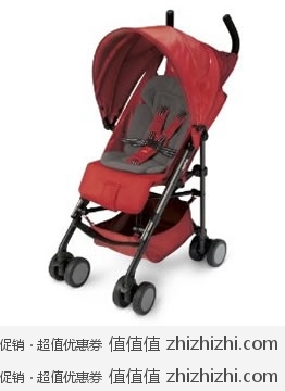 阿普丽佳 Aprica Presto Stroller 红色款 高座舱景观婴儿车 美国Amazon历史最低价$104.94 海淘到手约￥1195 同款国内￥2300以上