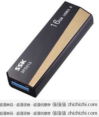 飚王（SSK）锐琴 USB3.0 U盘(SFD213) 16G（黑色） 京东商城价格59 包邮