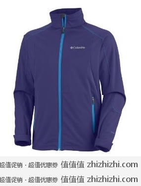历史最低价：哥伦比亚 Columbia 男式软夹克 蓝紫色 美国 Amazon 56.05美元