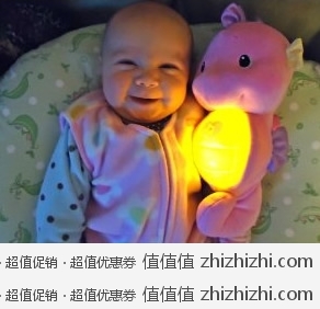 妈妈好帮手：Fisher-Price 费雪 声光安抚海马 粉色 美国 Amazon 14.88美元
