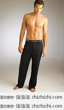 Calvin Klein 男式莫代尔面料休闲裤 黑色 美国 Amazon 28.41美元 