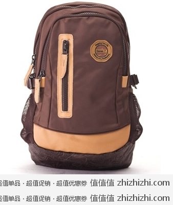 carany 卡拉羊 热带雨林系列 双肩背包 中性 C5410 咖啡色 亚马逊中国Z秒杀价 79 包邮