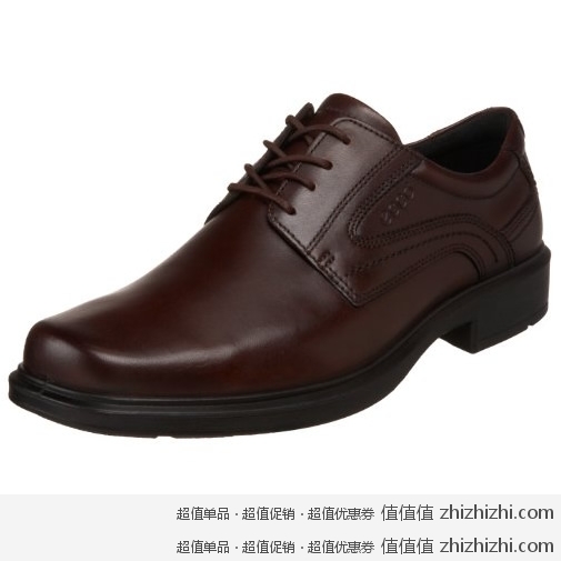 ECCO  Helsinki Plain男式皮鞋 棕色  美国 Amazon 83.82美元 